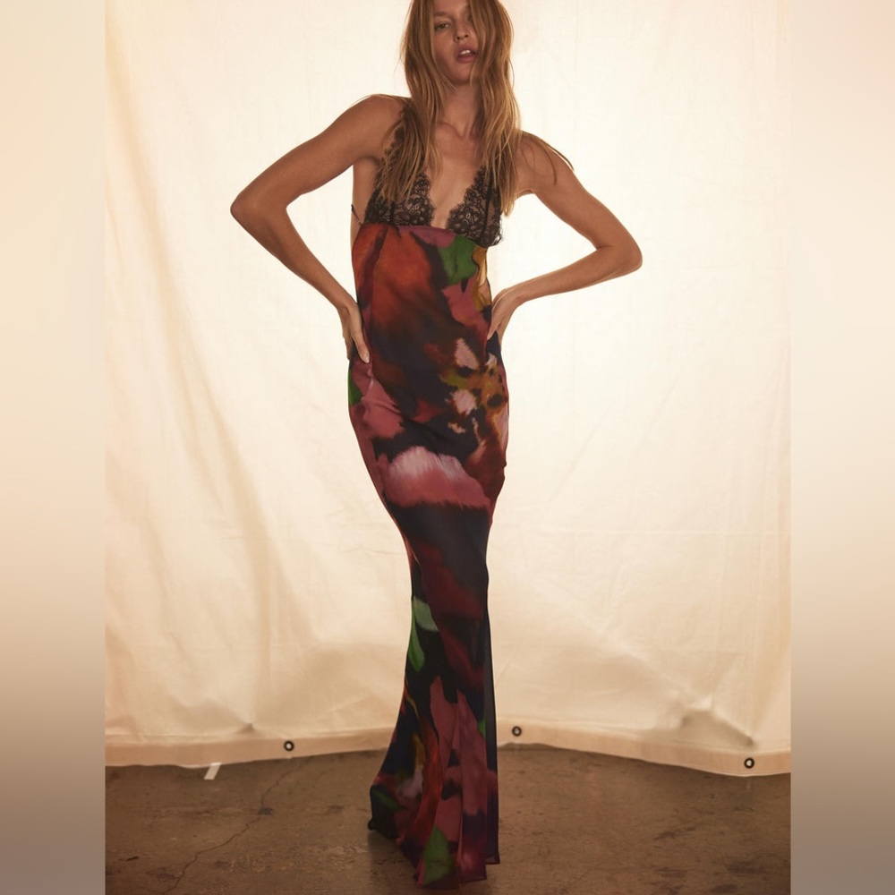RAT & BOA PAOLA FLORAL SLIP DRESS